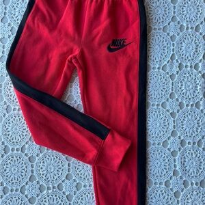 Nike Kids Red and Black Sweatpants size 6